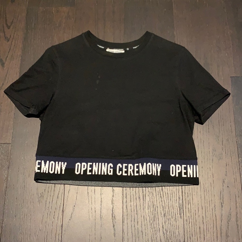 Opening Ceremony black crop top T